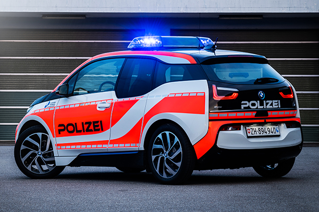 BMW i3 als Schweizer Polizeiauto 2019